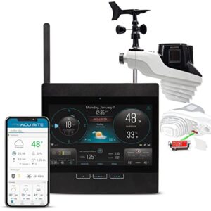 acurite atlas professional weather station with direct-to-wi-fi hd display, lightning detection, built-in barometer, and temperature, humidity, wind speed/direction and rainfall measurements (01001m)
