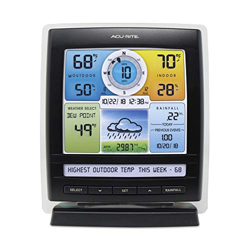 AcuRite Smart Weather Station with Remote Monitoring Compatible with Amazon Alexa (01012M), Internet Connected