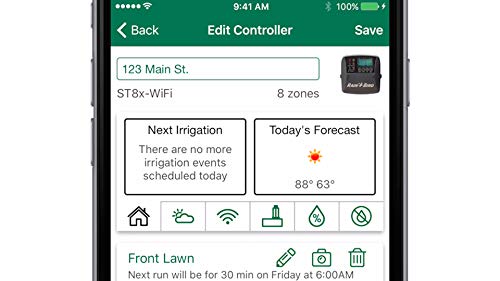 Rain Bird ST8O-2.0 Smart Indoor/Outdoor WiFi Irrigation Timer, 8-Station, Compatible with Alexa (Discontinued by Manufacturer)