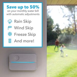 Rachio 3 Smart Bundle: Includes Rachio 3rd Generation-8 Zone Smart Sprinkler Controller (Alexa Compatible w/ Hyperlocal Weather Intelligence Plus & Rain Skip) & Rachio Weatherproof Outdoor Enclosure