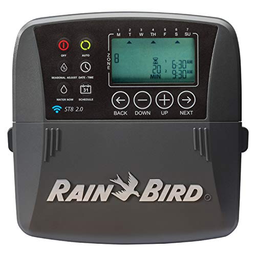 Rain Bird ST8I-2.0 Smart Indoor WiFi Irrigation Timer, 8-Station, Compatible with Alexa (Discontinued by Manufacturer)