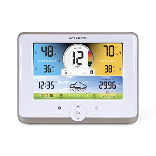 AcuRite Notos 01530M (3-in-1) Station with Wi-Fi Connection to Weather Underground, White