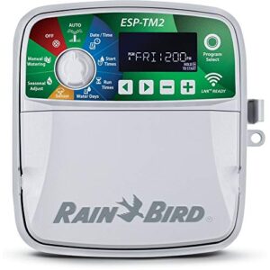 rain bird esp-tm2 8 station lnk wifi irrigation system outdoor controller timer
