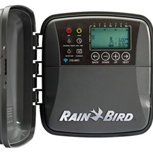 Rain Bird ST8O-WIFI Smart Indoor/Outdoor WiFi Sprinkler/Irrigation System Timer/Controller, WaterSense Certified, 8-Zone/Station, Compatible with Alexa