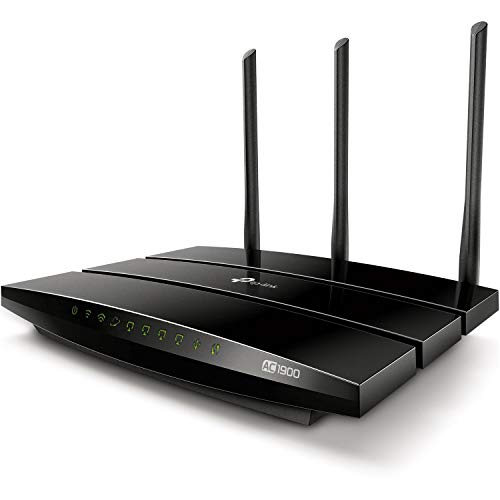 TP-Link AC1900 Smart WiFi Router (Archer A9) - High Speed MU-MIMO Wireless Router, Dual Band, Gigabit, VPN Server, Beamforming, Smart Connect, Works with Alexa, Black