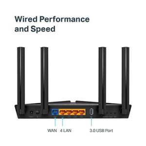 TP-Link WiFi 6 AX3000 Smart WiFi Router (Archer AX50) – 802.11ax Router, Gigabit Router, Dual Band, OFDMA, MU-MIMO, Parental Controls, Built-in HomeCare,Works with Alexa