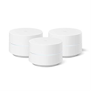 google wifi – ac1200 – mesh wifi system – wifi router – 4500 sq ft coverage – 3 pack