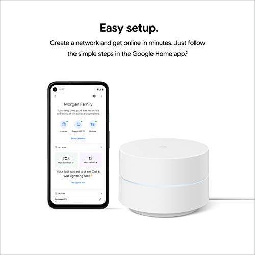 Google Wifi - AC1200 - Mesh WiFi System - Wifi Router - 4500 Sq Ft Coverage - 3 pack