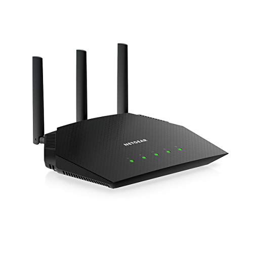 NETGEAR 4-Stream WiFi 6 Router (R6700AXS) – with 1-Year Armor Cybersecurity Subscription - AX1800 Wireless Speed (Up to 1.8 Gbps) | Coverage up to 1,500 sq. ft., 20+ devices, AX WiFi 6 w/ 1yr Security