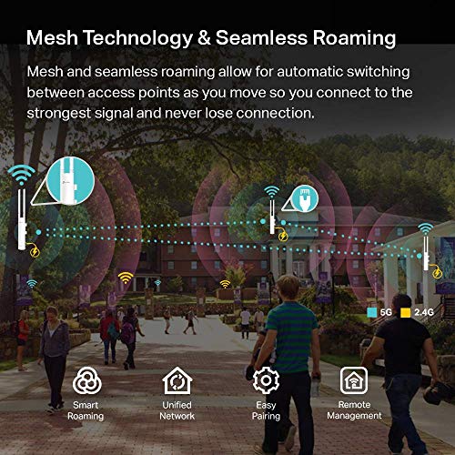 TP-Link EAP225-Outdoor | Omada AC1200 Wireless Gigabit Outdoor Access Point | Business WiFi Solution w/ Mesh Support, Seamless Roaming & MU-MIMO | PoE Powered | SDN Integrated | Cloud Access & App