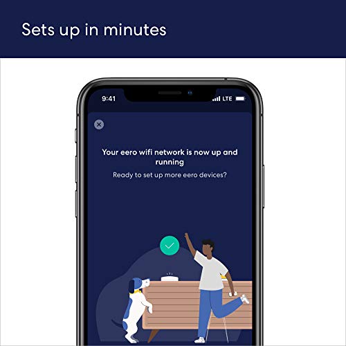 Amazon eero Pro 6 mesh Wi-Fi 6 system | Fast and reliable gigabit speeds | connect 75+ devices | Coverage up to 3,500 sq. ft. | 2-pack, 2020 release