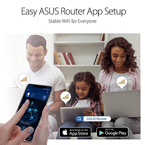 ASUS AC1750 WiFi Router (RT-AC65) - Dual Band Wireless Internet Router, Easy Setup, Parental Control, USB 3.0, AiRadar Beamforming Technology extends Speed, Stability & Coverage, MU-MIMO