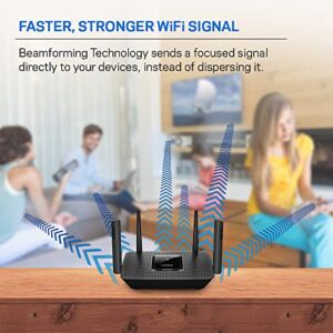 Linksys Mesh Wifi 5 Router, Tri-Band, 2,000 Sq. ft Coverage, Supports Guest WiFi, Parent Control, 20+ Devices, Speeds up to (AC2200) 2.2Gbps - MR8300