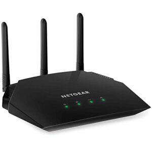 netgear wifi router (r6330) – ac1600 dual band wireless speed (up to 1600 mbps) | up to 1200 sq ft coverage & 20 devices | 4 x 1g ethernet and 1 x 2.0 usb ports (r6330-1aznas)
