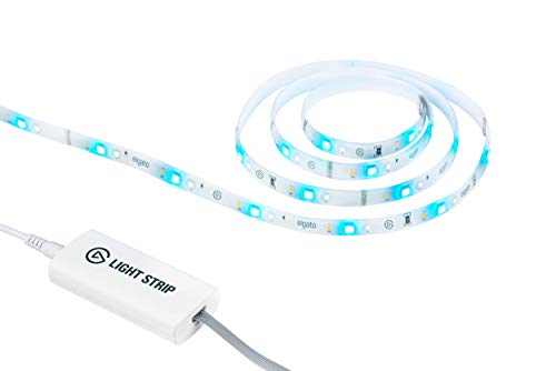 Elgato Light Strip - Smart Light with 16 million colors through RGBWW LEDs including Warm/Cold White, App-Control via iOS/Android, PC/Mac, Stream Deck, perfect for Gaming, Streaming and Home Setups