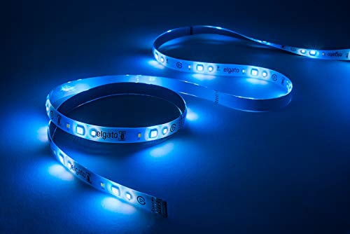 Elgato Light Strip - Smart Light with 16 million colors through RGBWW LEDs including Warm/Cold White, App-Control via iOS/Android, PC/Mac, Stream Deck, perfect for Gaming, Streaming and Home Setups