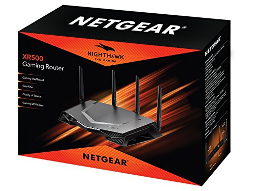 NETGEAR Nighthawk Pro Gaming XR500 Wi-Fi Router with 4 Ethernet Ports and Wireless Speeds Up to 2.6 Gbps, AC2600, Optimized for Low Ping