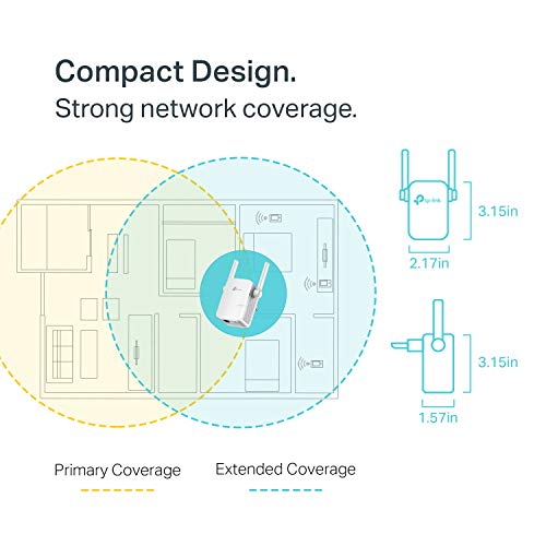 TP-Link N300 WiFi Extender(TL-WA855RE)-WiFi Range Extender, up to 300Mbps speed, Wireless Signal Booster and Access Point, Single Band 2.4Ghz Only