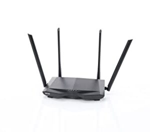 Tenda AC1200 Dual Band WiFi Router, High Speed Wireless Internet Router with Smart App, MU-MIMO for Home (AC6),Black