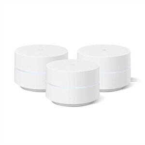 google wifi – mesh wifi system – wifi router replacement – 3 pack (renewed)