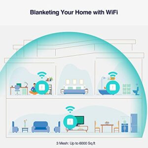 Meshforce M7 Tri-Band Whole Home Mesh WiFi System (3 Pack), Gigabit Mesh WiFi Routers, Seamless High Performance Wireless Covers 7+ Rooms and 75+ Devices