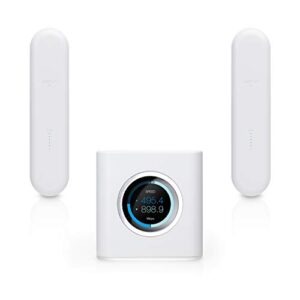 AmpliFi HD WiFi System by Ubiquiti Labs, Seamless Whole Home Wireless Internet Coverage, HD WiFi Router, 2 Mesh Points, 4 Gigabit Ethernet, 1 WAN Port, Ethernet Cable (AmpliFi HD UniBody)