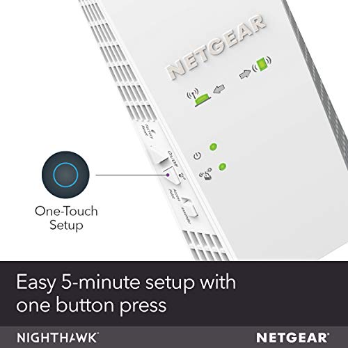 NETGEAR WiFi Mesh Range Extender EX7300 - Coverage up to 2300 sq.ft. and 40 devices with AC2200 Dual Band Wireless Signal Booster & Repeater (up to 2200Mbps speed), plus Mesh Smart Roaming