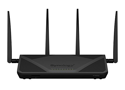 Synology RT2600ac – 4x4 dual-band Gigabit Wi-Fi router, MU-MIMO, powerful parental controls, Threat Prevention, bandwidth management, VPN, expandable coverage with mesh Wi-Fi