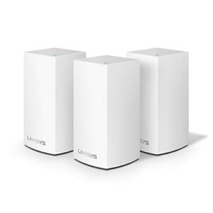 linksys velop mesh home wifi system, 4,500 sq. ft coverage, 30+ devices, speeds up to (ac1300) 1.3gbps – whw0103