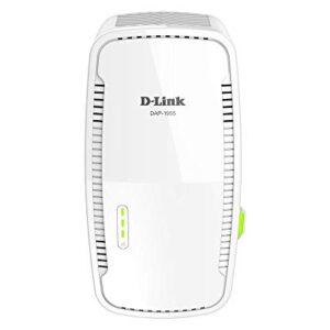 D-Link WiFi Range Extender Mesh Gigabit AC1900 Dual Band Plug In Wall Signal Booster Wireless or Ethernet Port Smart Home Access Point (DAP-1955-US)