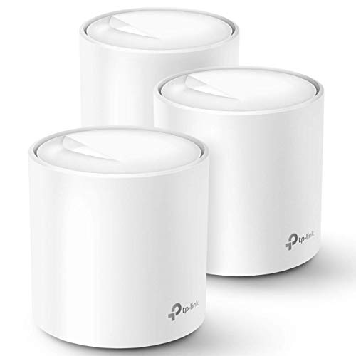 Certified Refurbished TP-Link 3 Pack Deco X20 Wifi 6 Mesh Router, AX1800 Whole Home Wifi System up to 5800 Sqft (Renewed)