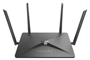 d-link wifi router, ac2600 mu-mimo dual band gigabit 4k streaming and gaming with usb ports, 4×4 wireless internet for home (dir-882-us), black
