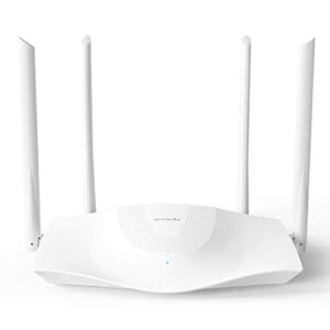 tenda wi-fi 6 router ax1800 smart wifi router (rx3) -dual band gigabit wireless internet router，with mu-mimo+ofdma, 1.8ghz quad-core cpu, up to 1200 square feet coverage(4 rooms) & 64 devices