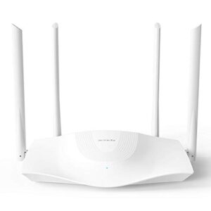 Tenda Wi-Fi 6 Router AX1800 Smart WiFi Router (RX3) -Dual Band Gigabit Wireless Internet Router，with MU-MIMO+OFDMA, 1.8GHz Quad-Core CPU, Up to 1200 Square Feet Coverage(4 Rooms) & 64 Devices