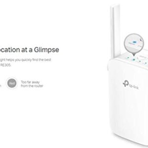 tp-link | AC1200 Wifi Extender | Up to 1200Mbps | Dual Band Range Extender, Extends Internet Wifi to Smart Home & Alexa Devices (RE305) (Renewed)
