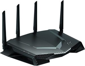 netgear nighthawk pro gaming xr500 wifi router with 4 ethernet ports and wireless speeds up to 2.6 gbps, ac2600, optimized for low ping (renewed)