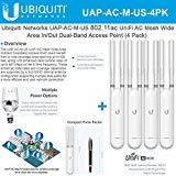 unifi ap ac mesh uap-ac-m-us wide-area in/out dual-band access point (4 pack)