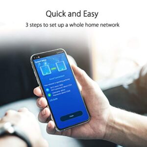 ASUS ZenWiFi AC Whole-Home Tri-Band Mesh System (CT8 2 Pack White) Coverage up to 5,400 sq.ft, AC3000, WiFi, Life-time Free Network Security and Parental Controls, 4X Gigabit Ports, 3 SSIDs