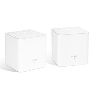 tenda whole home mesh wifi system – dual band ac1200 router replacement for smarthome,works with amazon alexa for 3000 sq.ft 3+ room coverage (mw3 2pk)