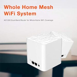 Tenda Whole Home Mesh WiFi System - Dual Band AC1200 Router Replacement for SmartHome,Works with Amazon Alexa for 3000 sq.ft 3+ Room Coverage (MW3 2PK)