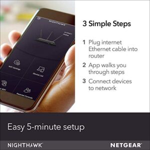 NETGEAR R6700 Nighthawk AC1750 Dual Band Smart WiFi Router, Gigabit Ethernet (R6700) (Renewed)