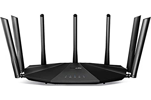 Tenda AC23 Smart WiFi Router - Dual Band Gigabit Wireless (up to 2033 Mbps) Internet Router for Home, 4X4 MU-MIMO Technology, Up to 1400 sq ft Coverage Parental Control Compatible with Alexa (AC2100)