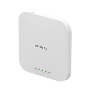 NETGEAR Cloud Managed Wireless Access Point (WAX610) - WiFi 6 Dual-Band AX1800 Speed | Up to 200 Client Devices | 802.11ax | Insight Remote Management | PoE+ Powered or AC Adapter (not included)