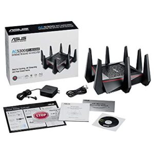 ASUS WiFi Gaming Router (RT-AC5300) - Tri-Band Gigabit Wireless Internet Router, Gaming & Streaming, AiMesh Compatible, Included Lifetime Internet Security, Adaptive QoS, Parental Control, MU-MIMO