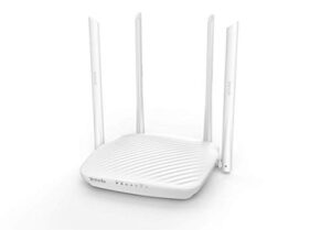 tenda n600mbps smart wifi router, wireless router for internet with whole-home coverage, 4*6dbi high-gain omnidirectional antennas&beamforming, 3 lan fast ports, easy setup&app control(f9)