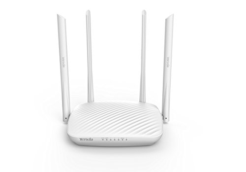 Tenda N600Mbps Smart WiFi Router, Wireless Router for Internet with Whole-Home Coverage, 4*6dBi High-Gain Omnidirectional Antennas&Beamforming, 3 Lan Fast Ports, Easy Setup&App Control(F9)