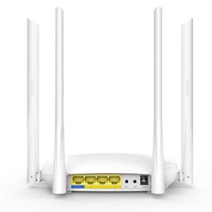 Tenda N600Mbps Smart WiFi Router, Wireless Router for Internet with Whole-Home Coverage, 4*6dBi High-Gain Omnidirectional Antennas&Beamforming, 3 Lan Fast Ports, Easy Setup&App Control(F9)