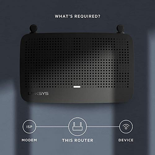 Linksys Mesh Wifi 5 Router, Dual-Band, 1,200 Sq. ft Coverage, Supports Guest WiFi, Parent Control,12+ Devices, Speeds up to (AC1300) 1.3Gbps - MR6350