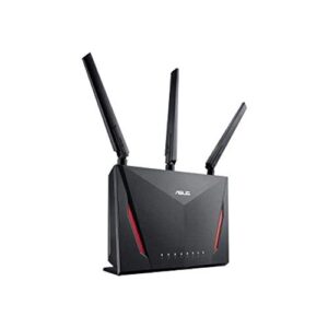 asus ac2900 wifi dual-band gigabit wireless router with 1.8ghz dual-core processor and aiprotection network security (rt-ac86u) (renewed)