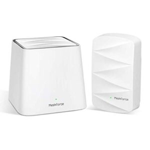 meshforce m3 mesh wifi system, 3,000 sq.ft whole home coverage, mesh router for wireless internet, wifi router replacement, parental control, plug-in design (1 wifi point & 1 dot)